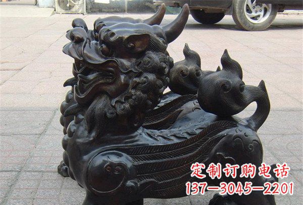 济南象征保护,美轮美奂的貔貅辟邪神兽铜雕