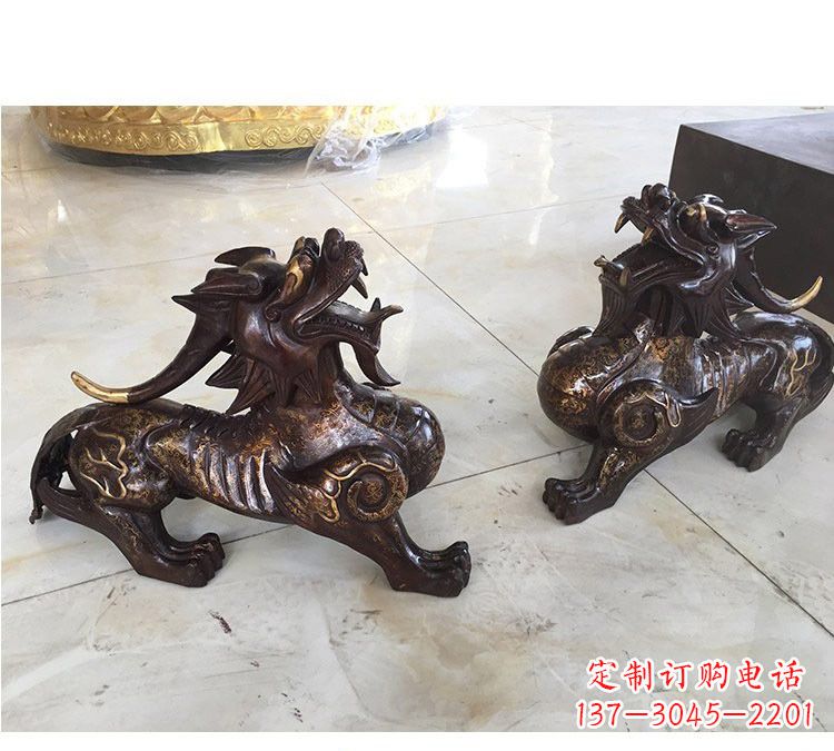 济南浙江中领雕塑:高质量貔貅铜雕像