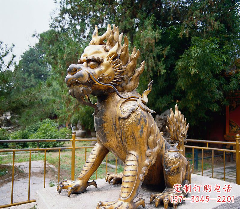济南麒麟铸铜雕塑