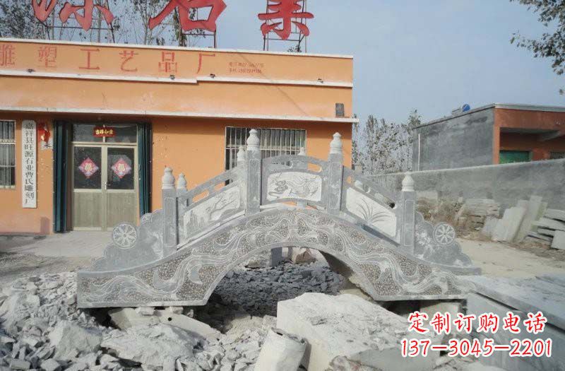 济南青石仿古拱桥雕塑,令领雕塑为您打造