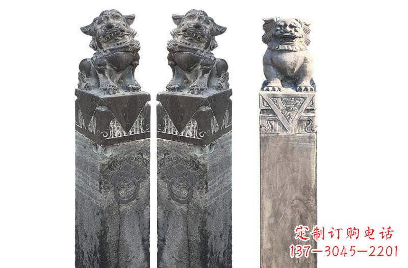 济南来自古代的精美狮子雕塑