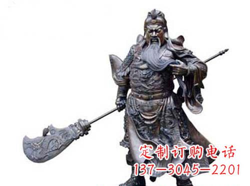 济南关羽青铜雕塑，传承历史的精神