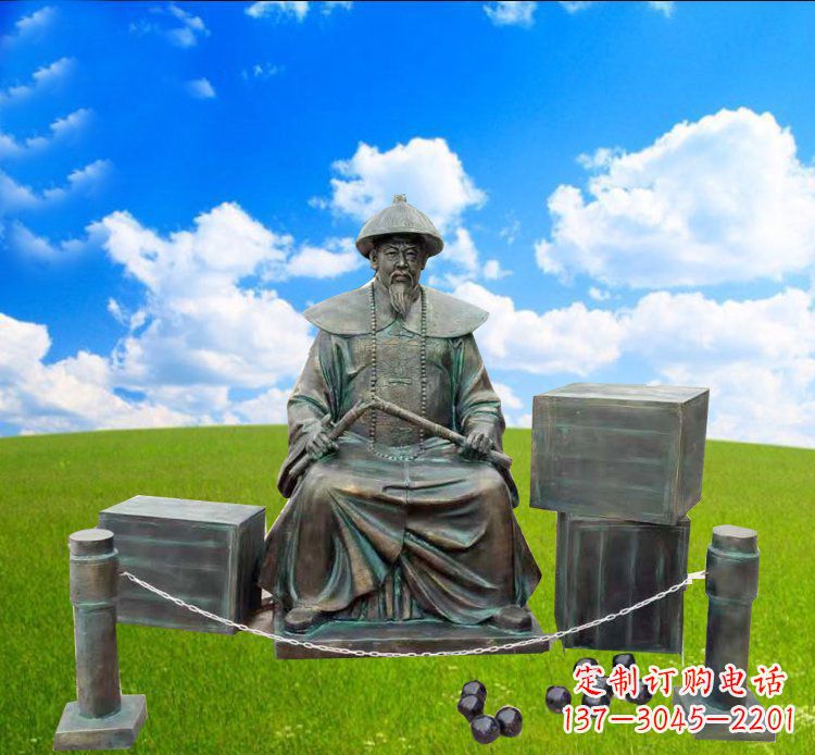 济南青铜雕刻的传奇——林则徐铜雕