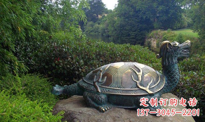 济南融合经典的青铜龙雕塑
