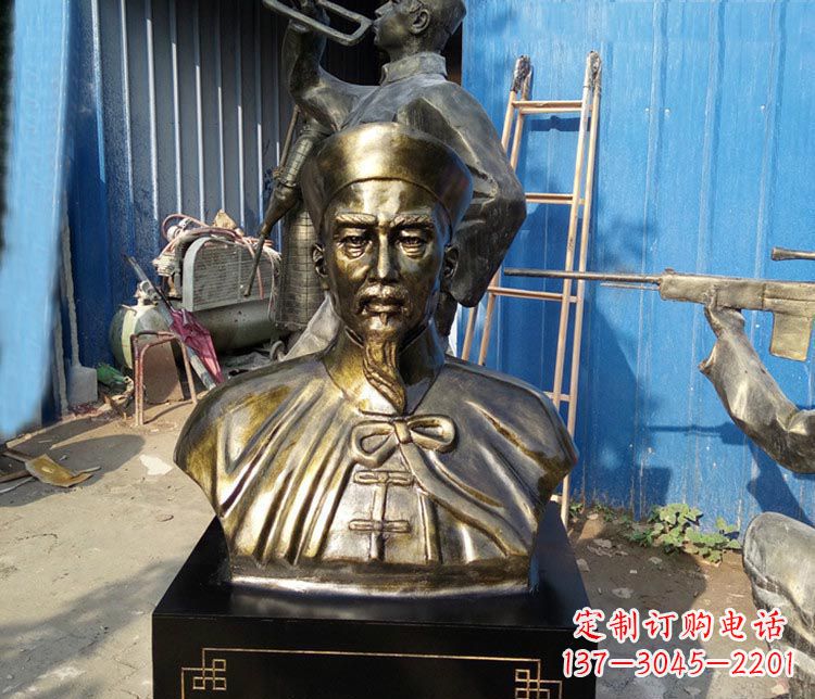 济南经典英雄,林则徐铜雕