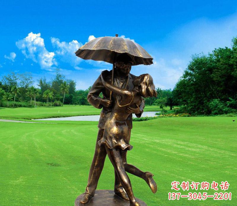 济南中领雕塑-专业制作情侣公园景观雕塑