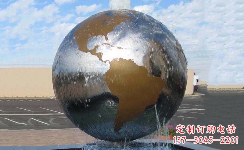 济南精细不锈钢地球雕塑,让您的家居更有文艺范