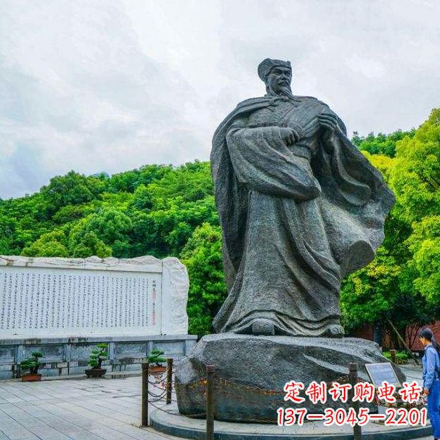 济南汇聚历史荣光——中领雕塑诸葛亮雕塑