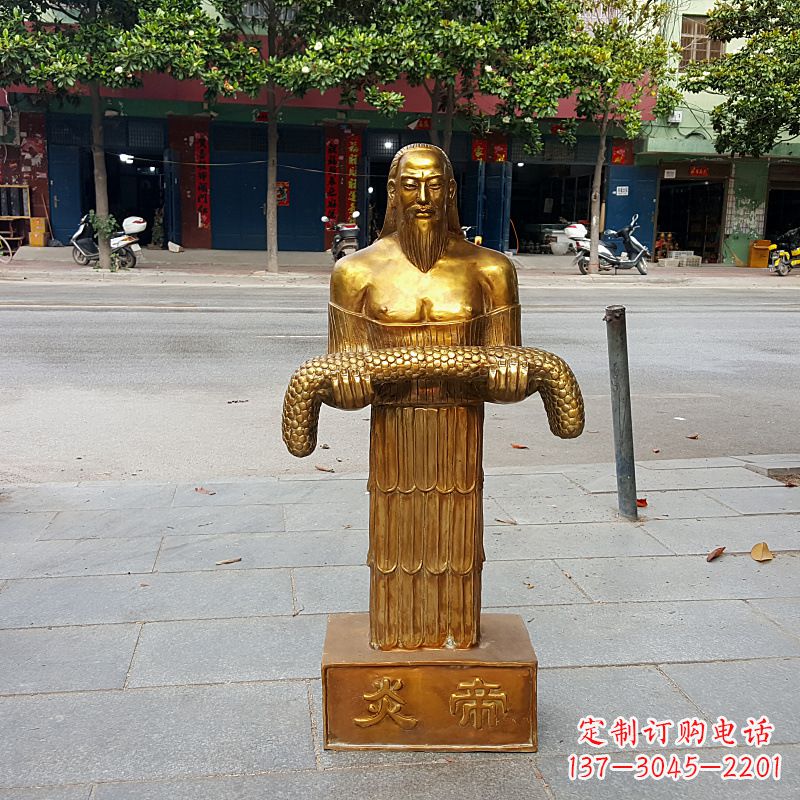 济南昆仑山神农雕塑像,传承古老艺术