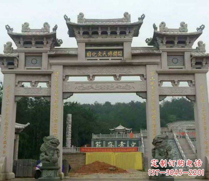 济南中领雕塑:顶级大理石牌坊石雕