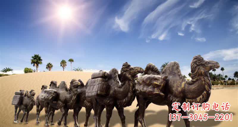 济南中领雕塑沙漠骆驼铜雕制作工艺与定制标准