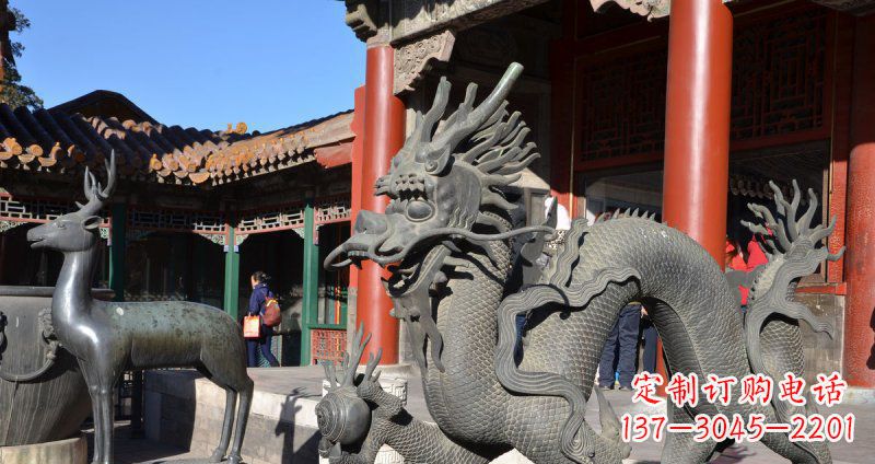 济南中领雕塑厂家的青铜神龙雕塑,以神龙作为主…