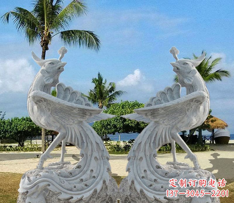 济南精美凤凰石雕,让你的空间闪耀光芒