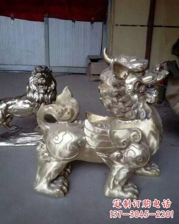 济南中领雕塑:貔貅铜雕精致雕塑