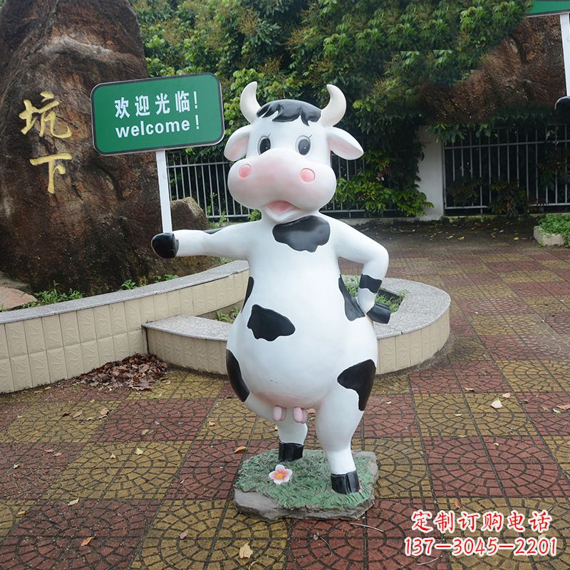 济南中领雕塑:生肖牛卡通雕塑