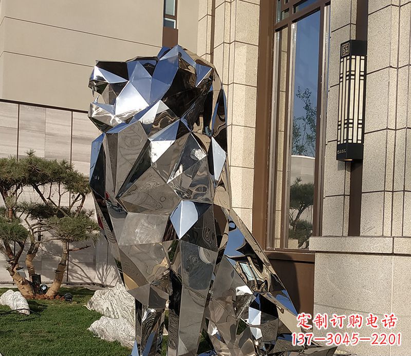 济南历史荣耀:狮子雕塑门口摆件