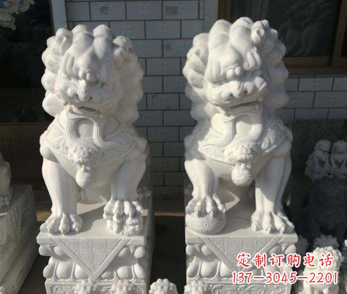 济南狮子门口石雕