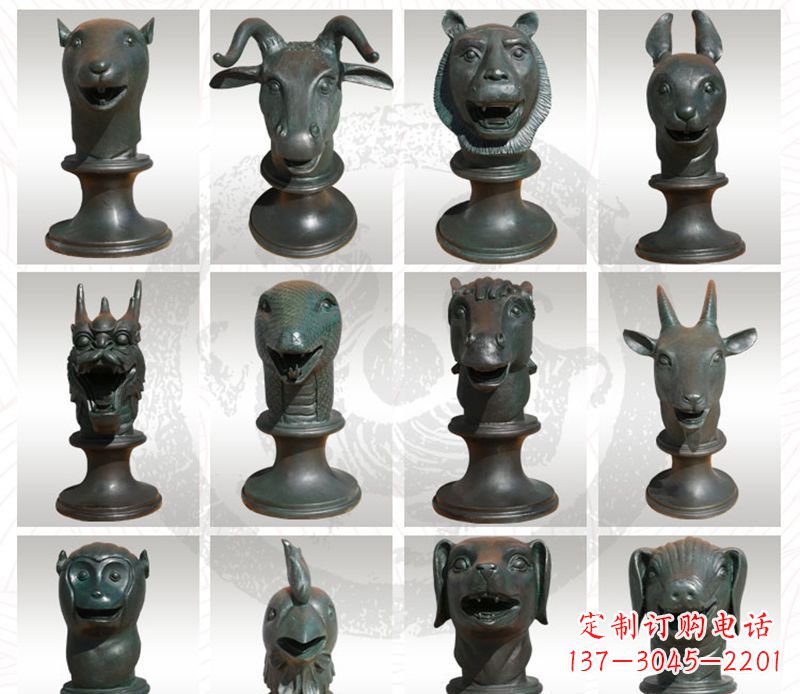济南限量版十二生肖铜雕塑