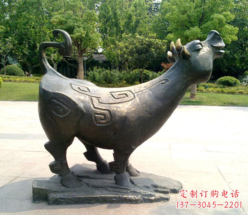 济南十二生肖铜雕塑,中领领先一步
