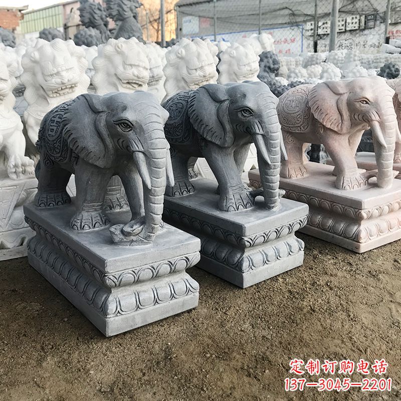 济南中领雕塑:精美大象雕塑