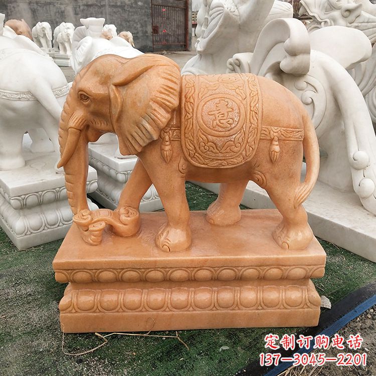 济南立柱大象雕塑,集美观和实用于一体