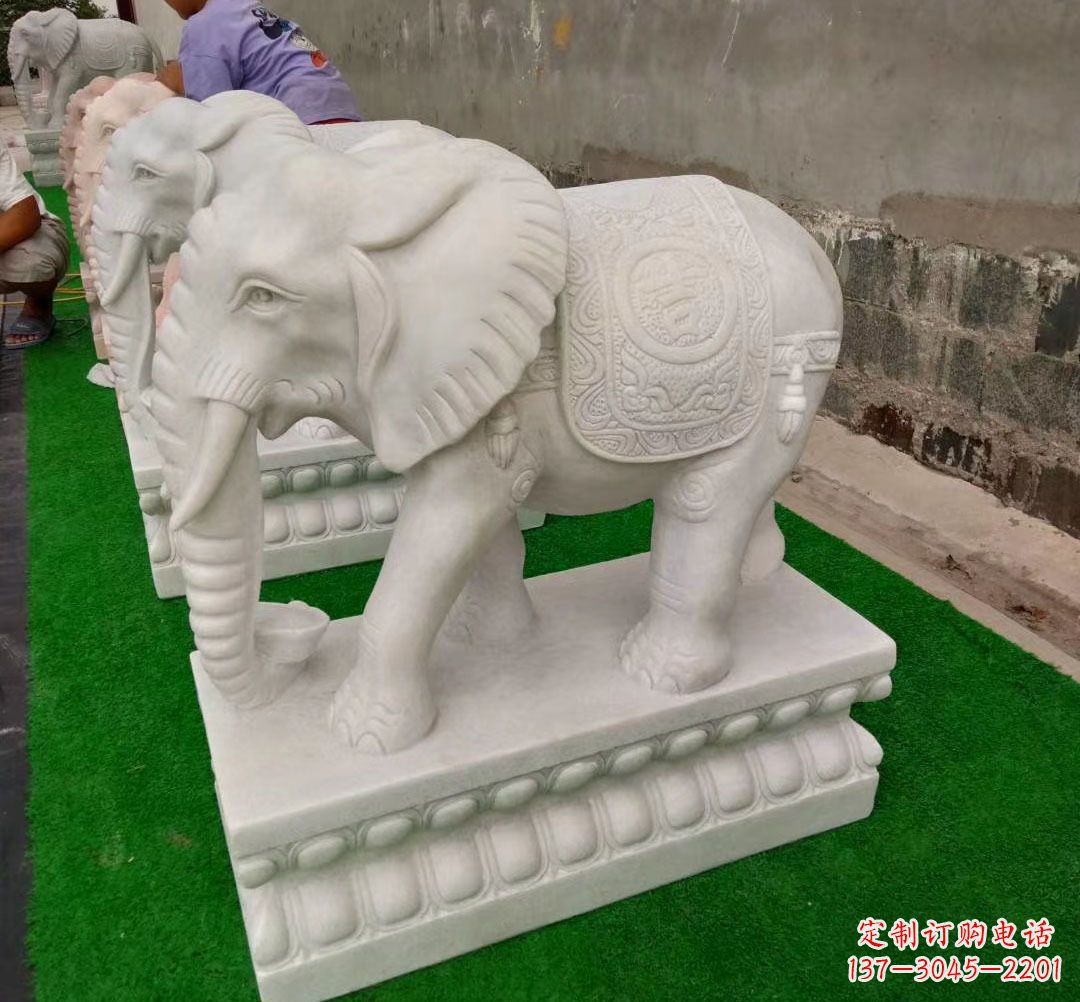 济南石雕大象雕塑