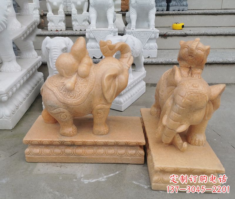 济南完美还原静谧大象雕塑