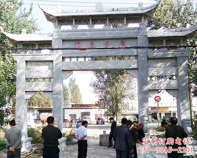 济南中领雕塑:专业制作精美的牌坊雕塑