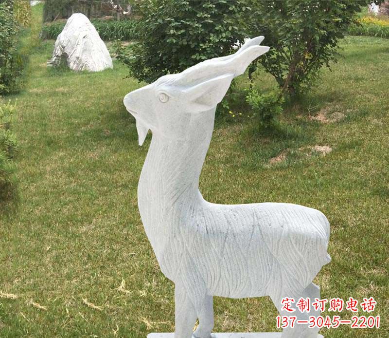济南中领雕塑角度石雕动物羊雕塑