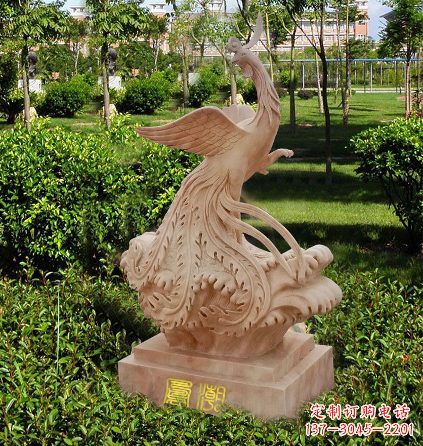 济南雕刻凤凰传递祥瑞祝福