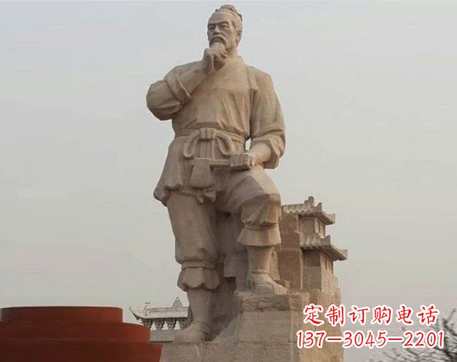 济南重拾古代风采，中领雕塑打造高贵的鲁班雕塑