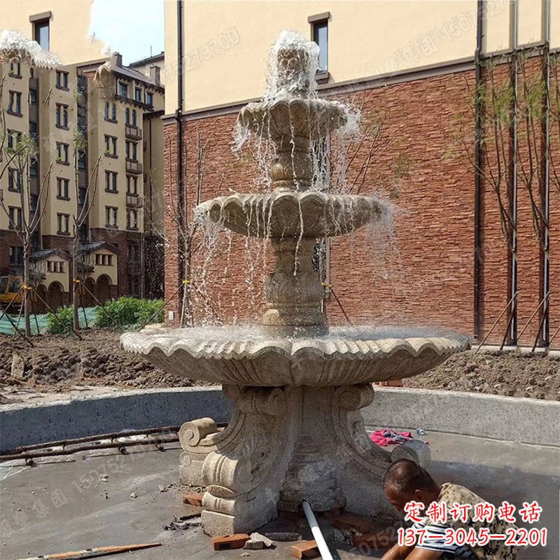 济南中领雕塑石喷泉雕塑