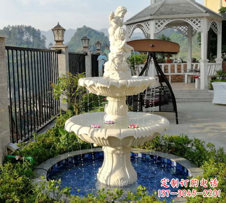 济南石雕喷泉水池-精致定制