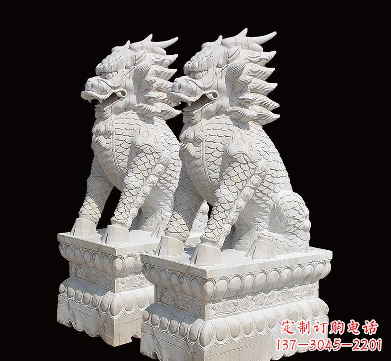 济南中领雕塑推出麒麟雕塑一对