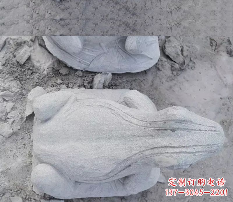 济南石雕青蛙雕塑