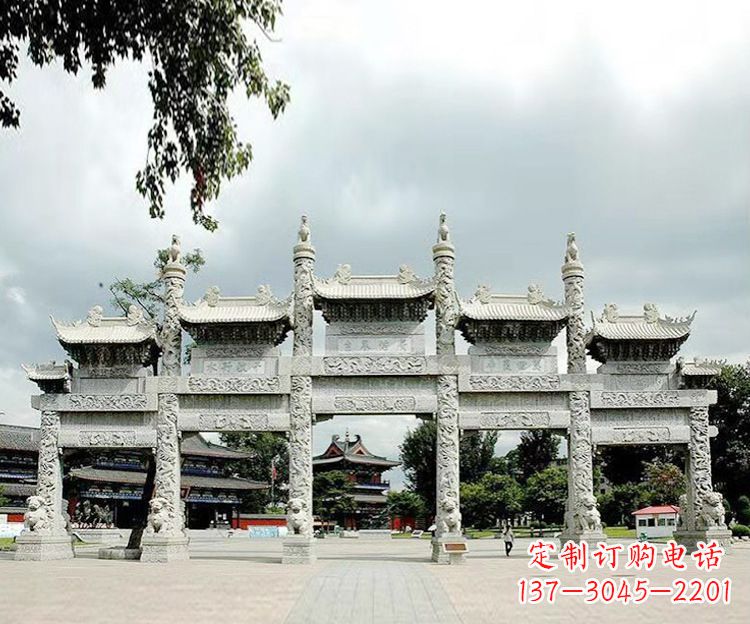 济南石雕五门牌坊
