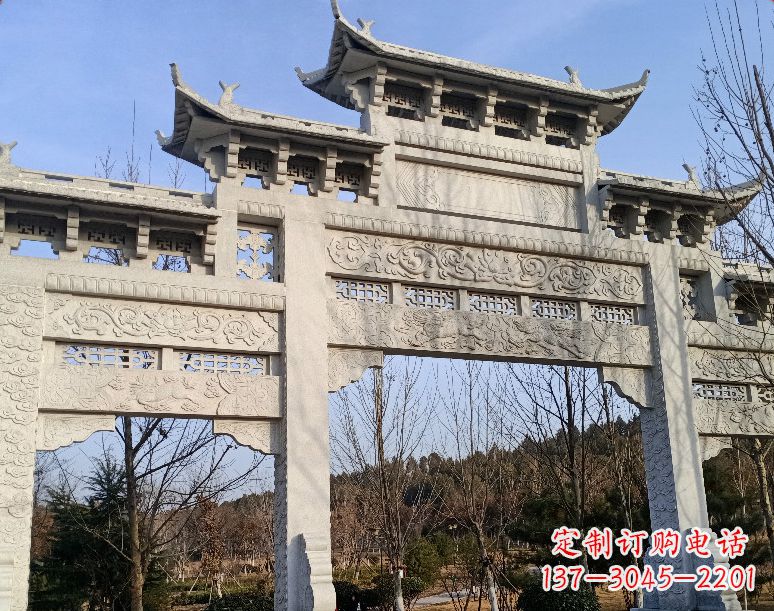 济南石雕乡村牌坊