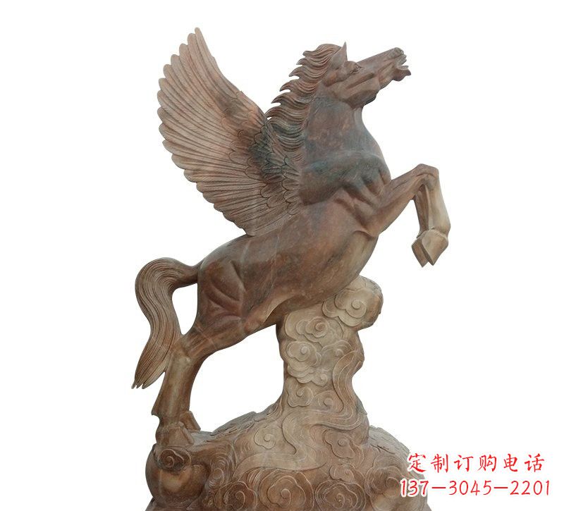 济南石雕祥云飞马