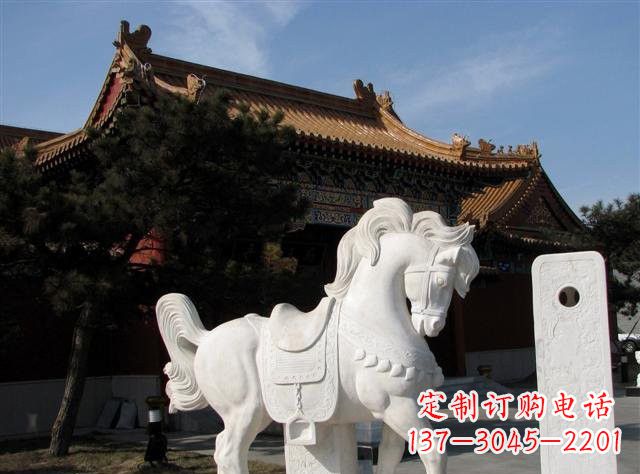 济南石雕小马