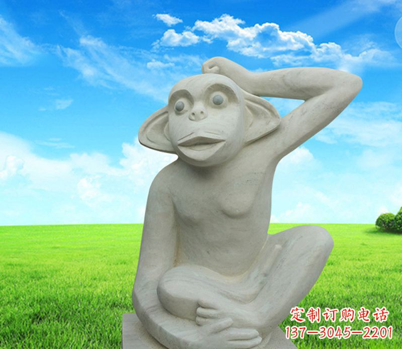 济南石雕小猴子