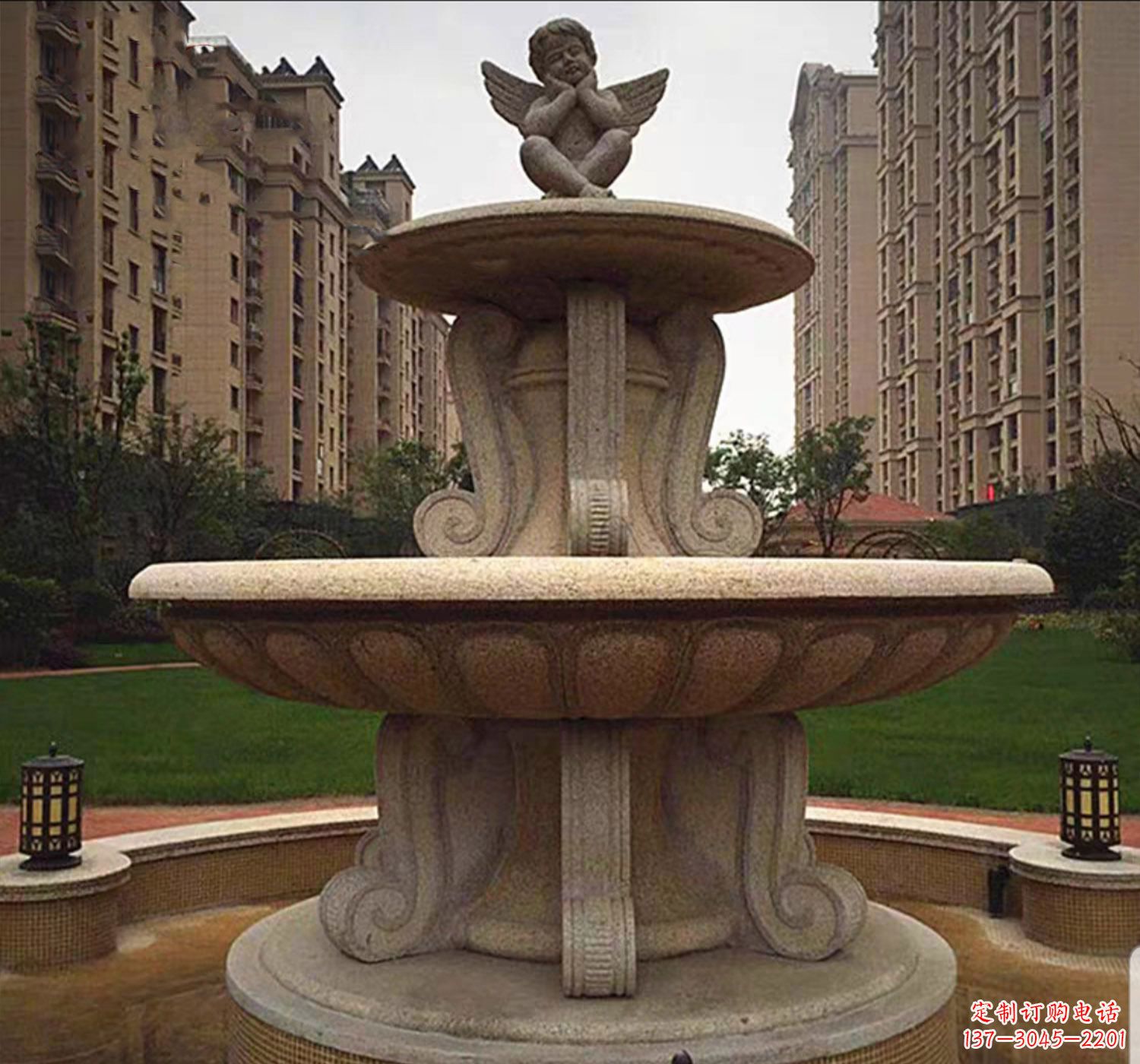 济南石雕鱼喷泉