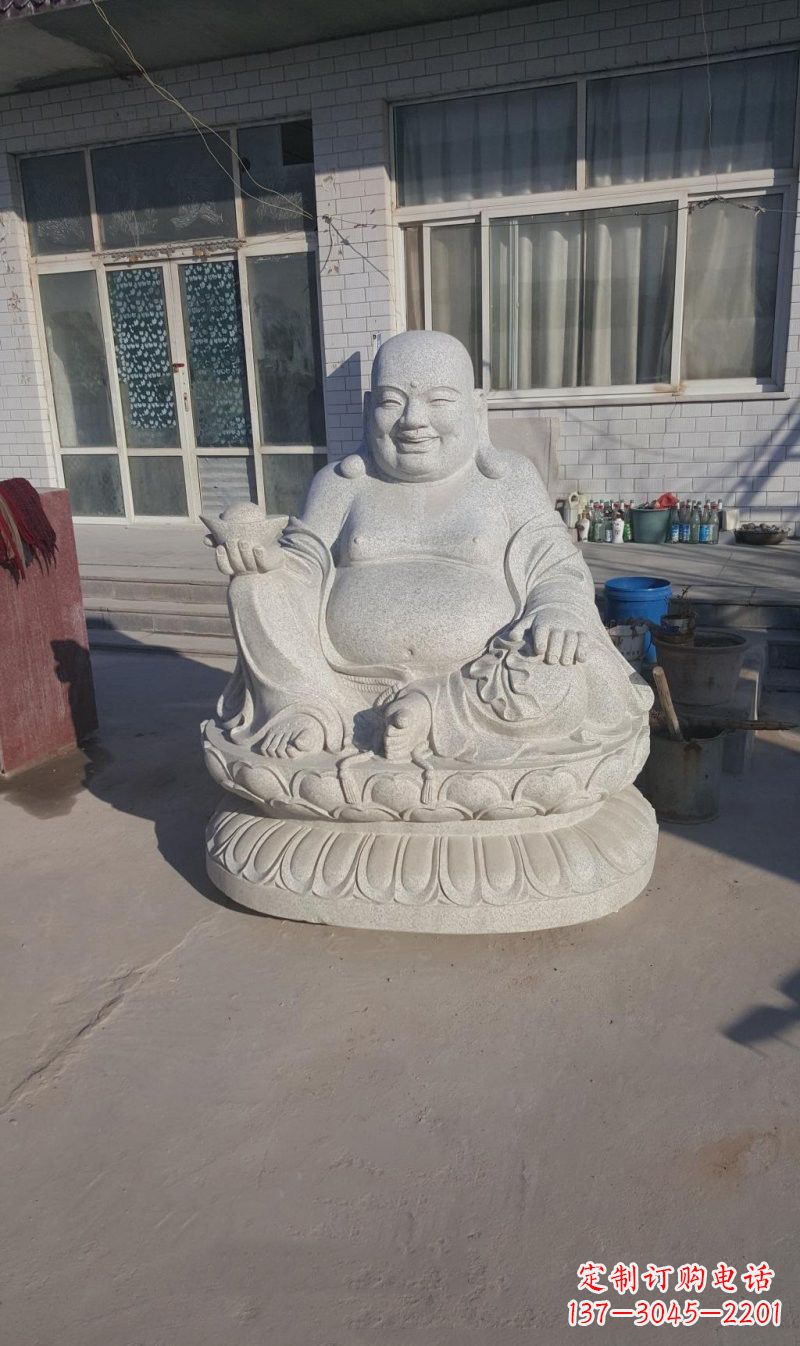 济南石雕坐式弥勒佛