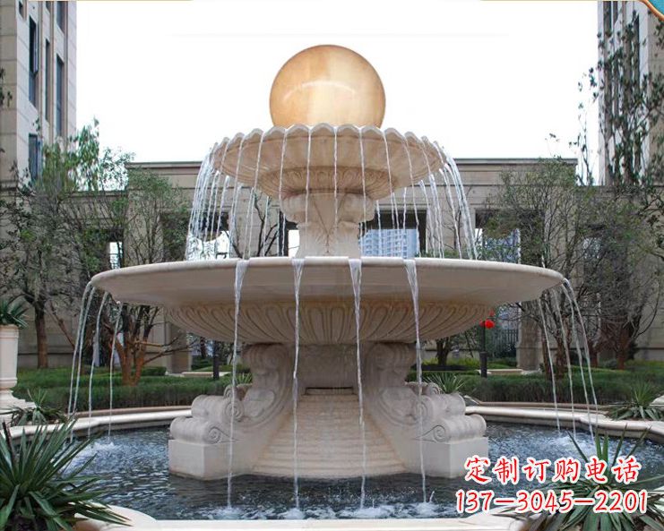 济南石墩喷泉石雕