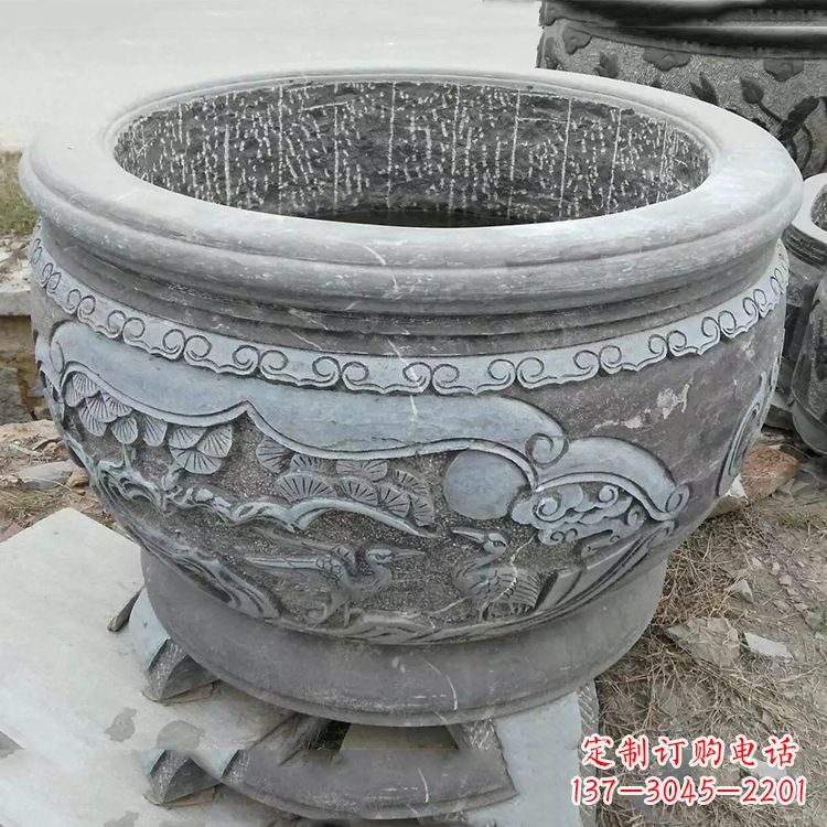 济南石刻园林鱼缸