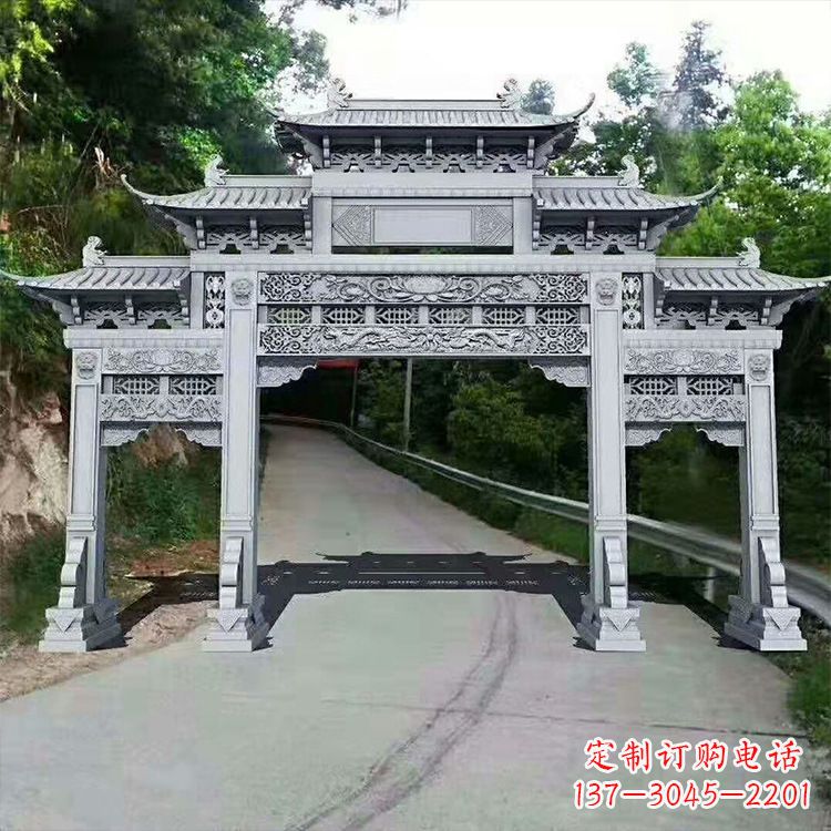 济南石牌楼青石牌坊