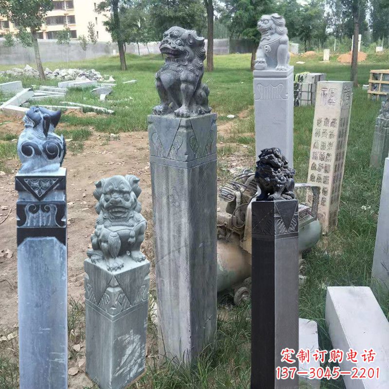 济南石狮子拴马柱
