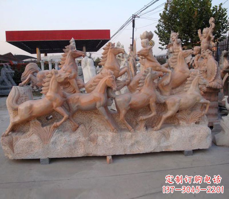 济南石头奔马雕塑