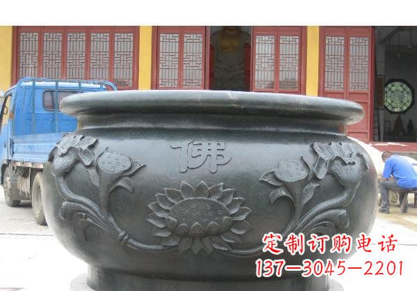 济南水缸寺庙铜雕 (2)