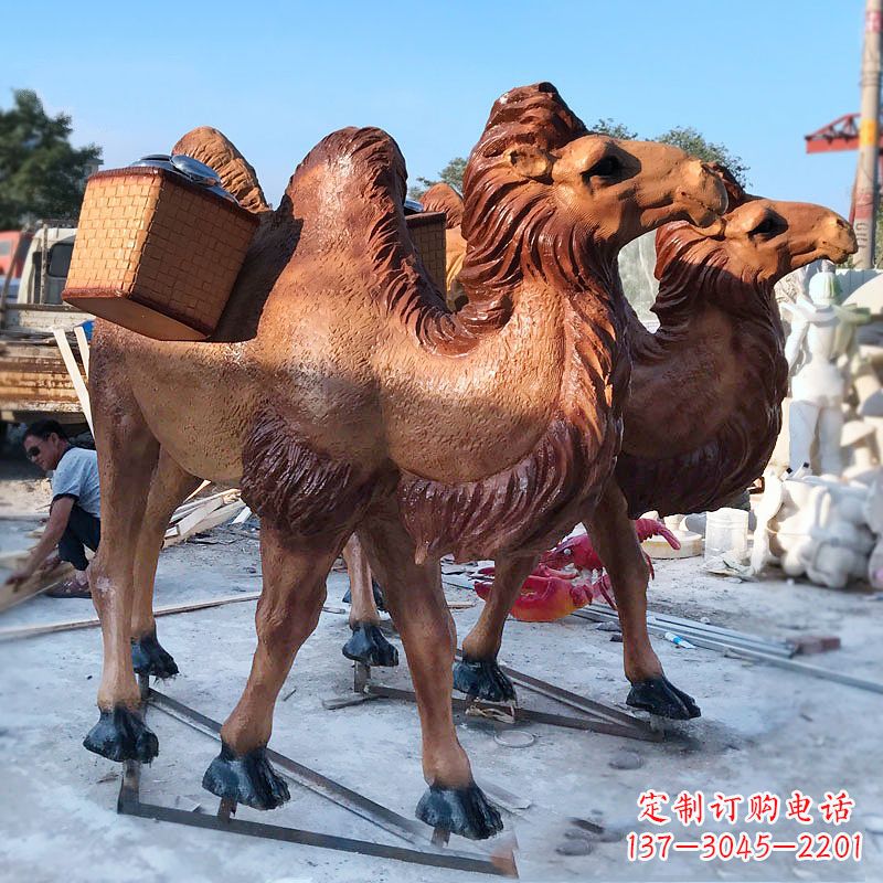 济南丝绸之路仿真骆驼雕塑