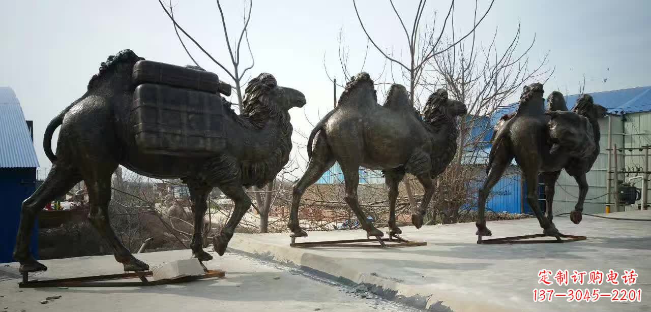 济南丝绸之路铜骆驼雕塑